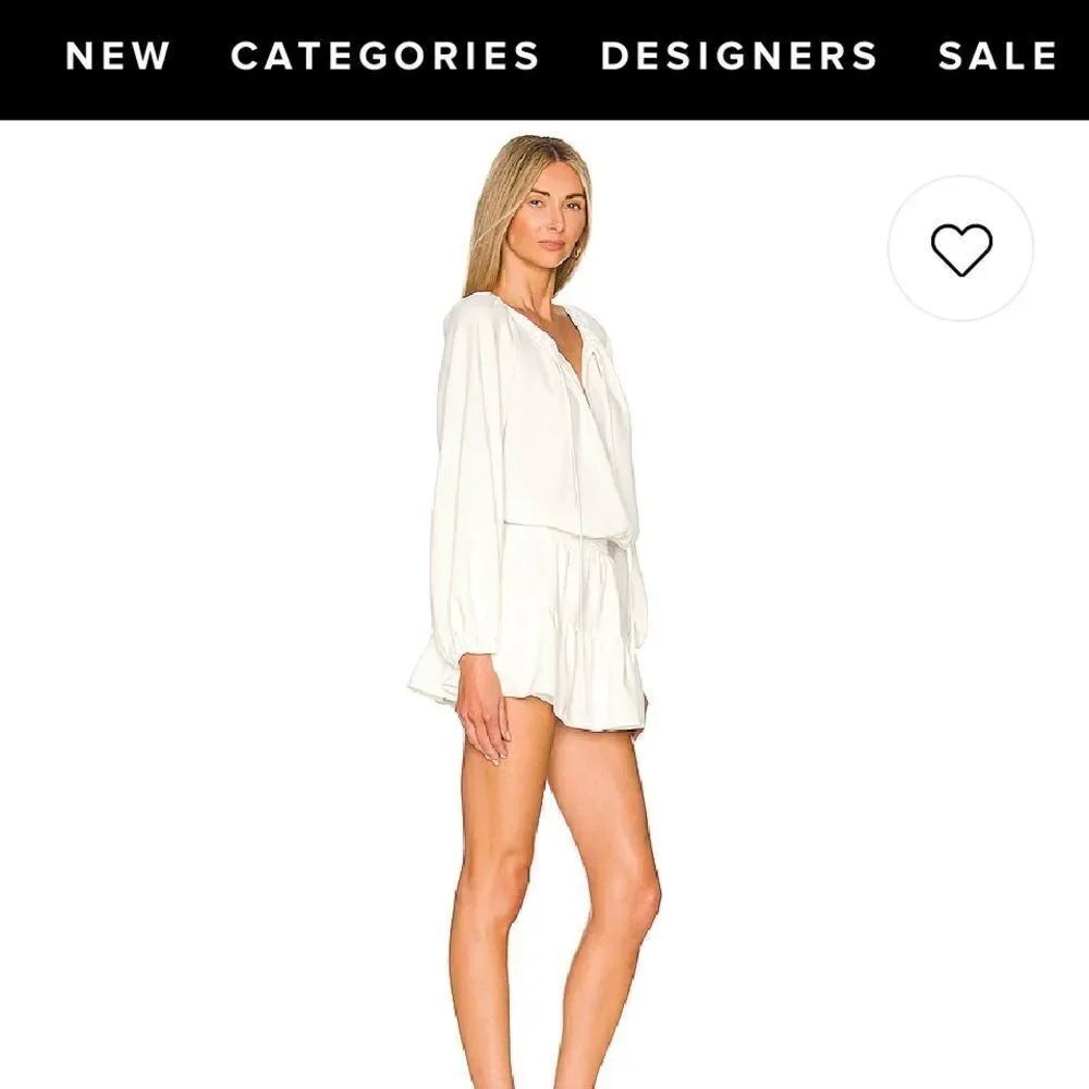 Amanda Uprichard Charleigh romper in ivory sz XS - EUC -worn once for a few hrs - Picture 2 of 5